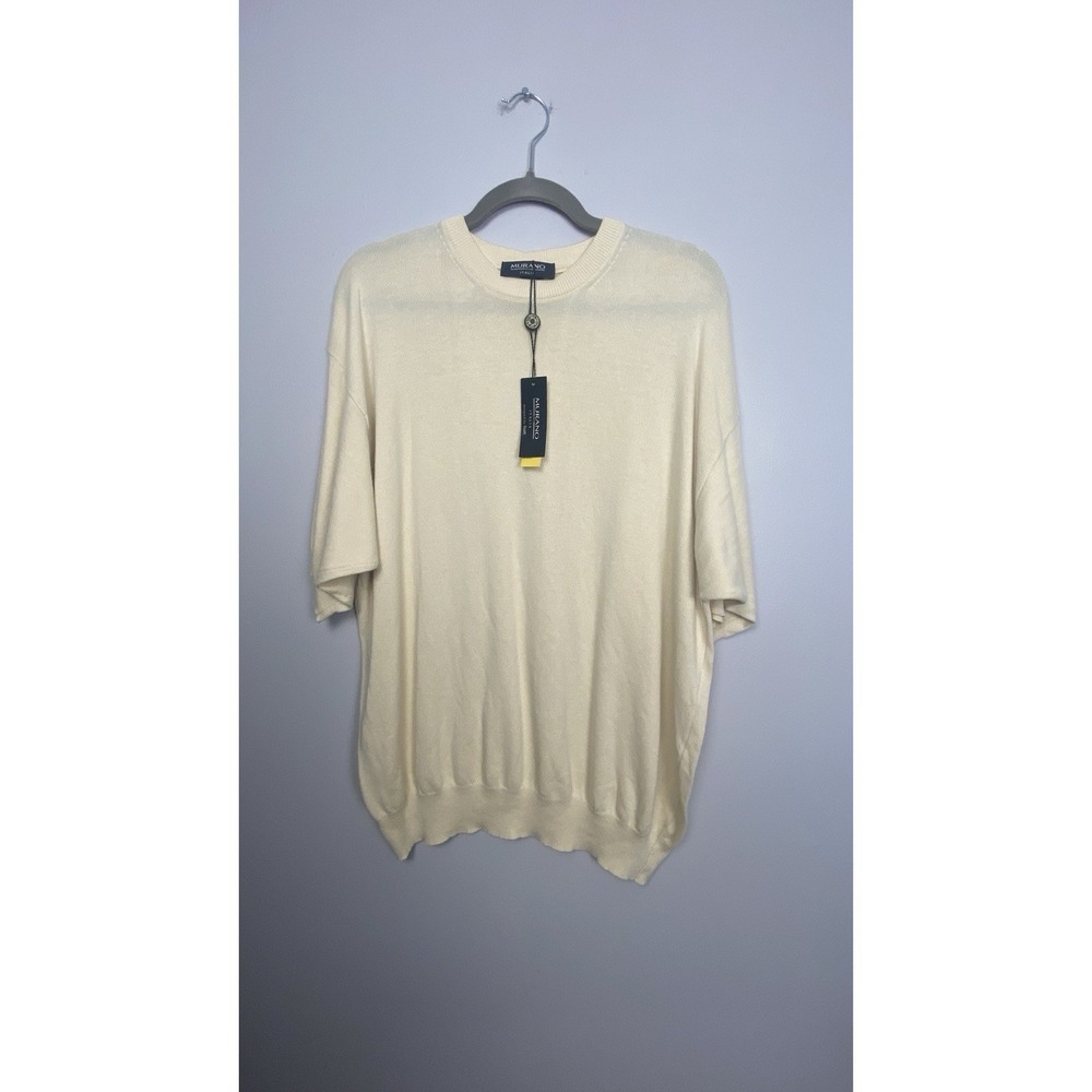 Murano Men's NWT Yellow Crew Neck Sweater Business Casual Graduation Easter Sz L